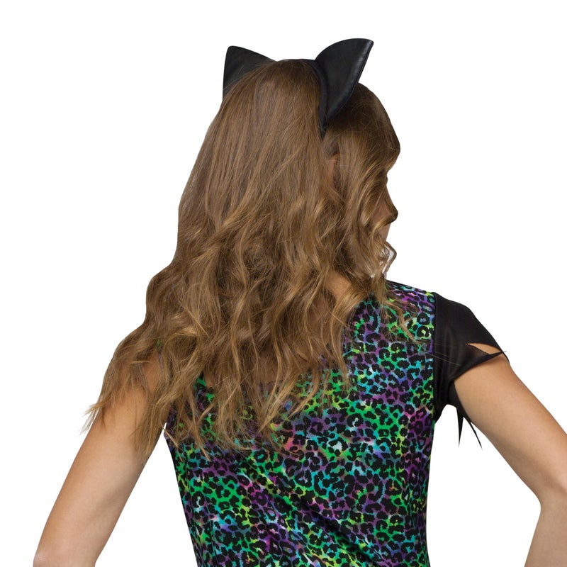 Fun World Wild Cat Rainbow Animal Child Halloween Costume, Black / Blue / Pink, Medium - Image 2